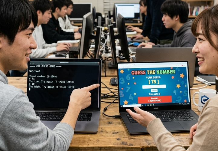 プログラミング授業（２種類のゲーム制作）体験してみよう